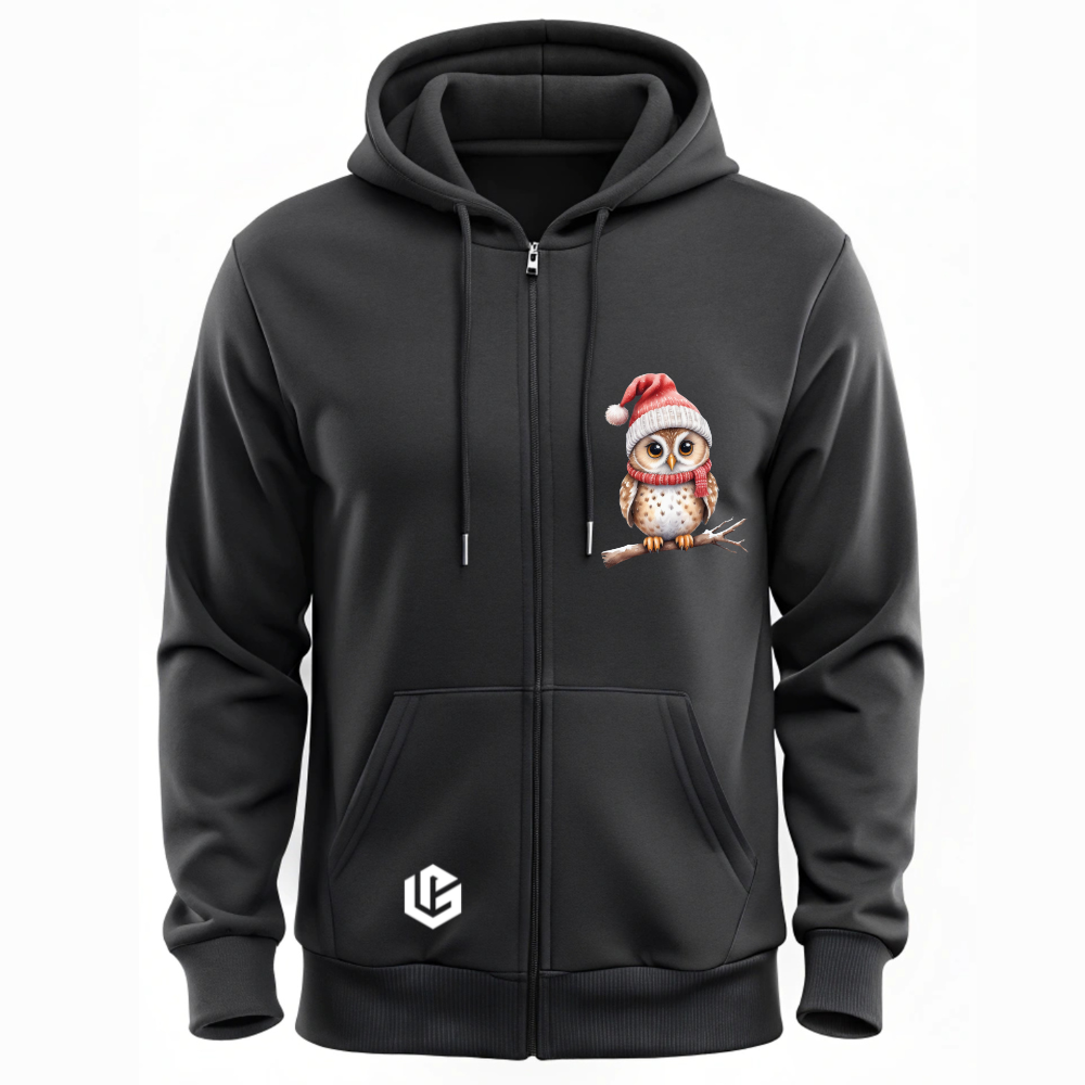 Sweatjacke "X-Mas Eule Heike" designed by LottaLaVida
