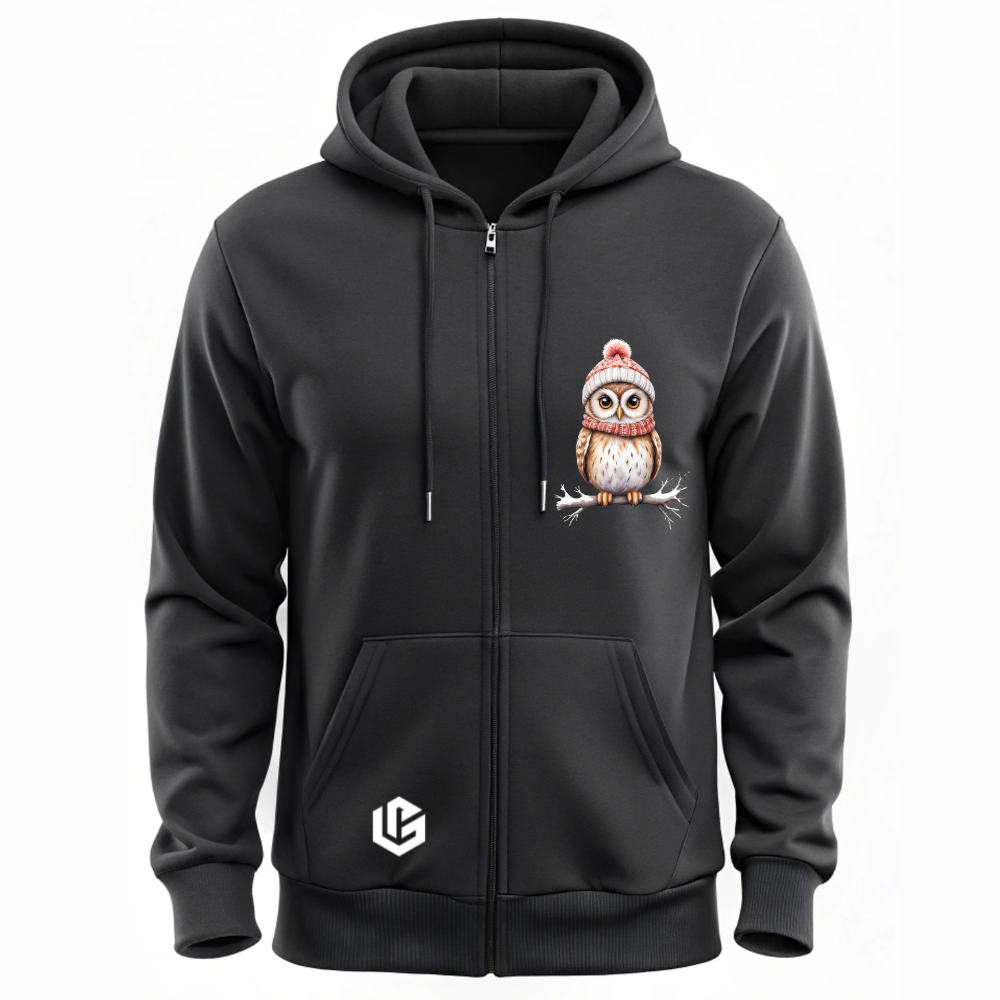 Sweatjacke "X-Mas Eule Hilde" designed by LottaLaVida