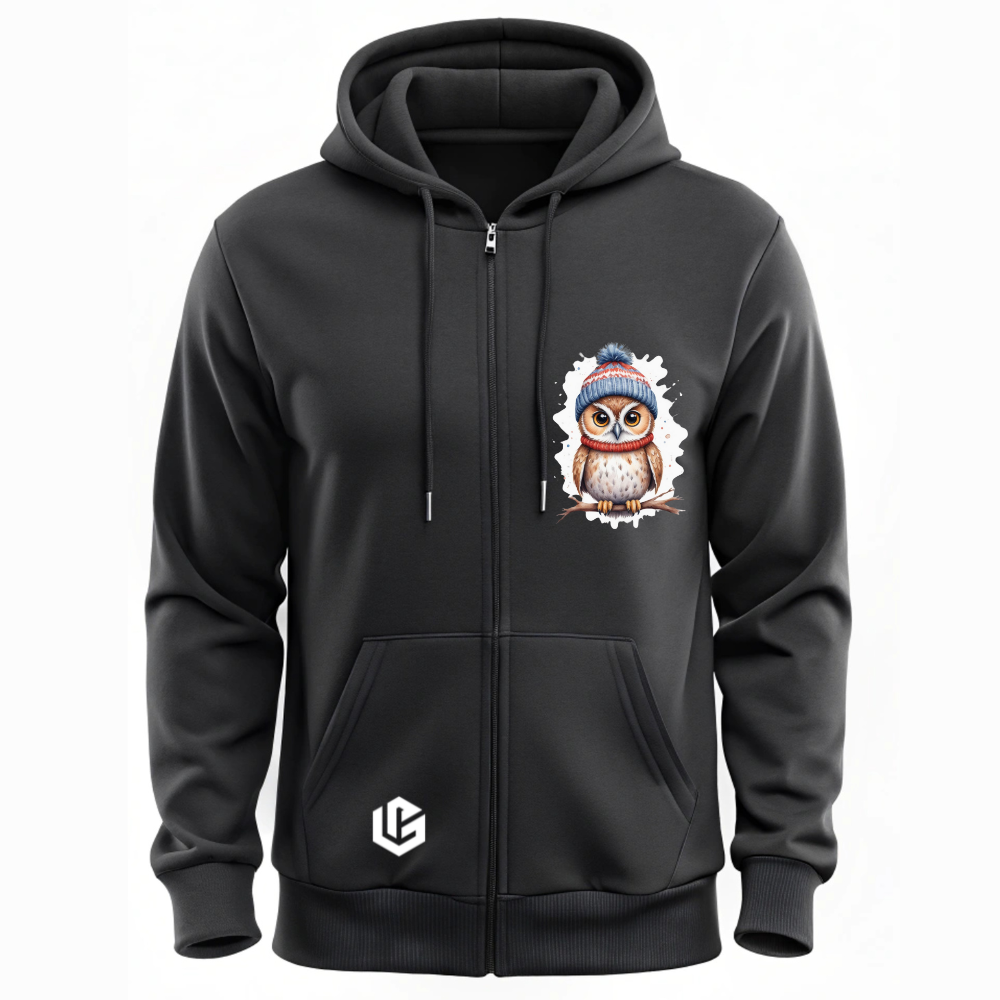 Sweatjacke "X-Mas Eule Alex" designed by LottaLaVida