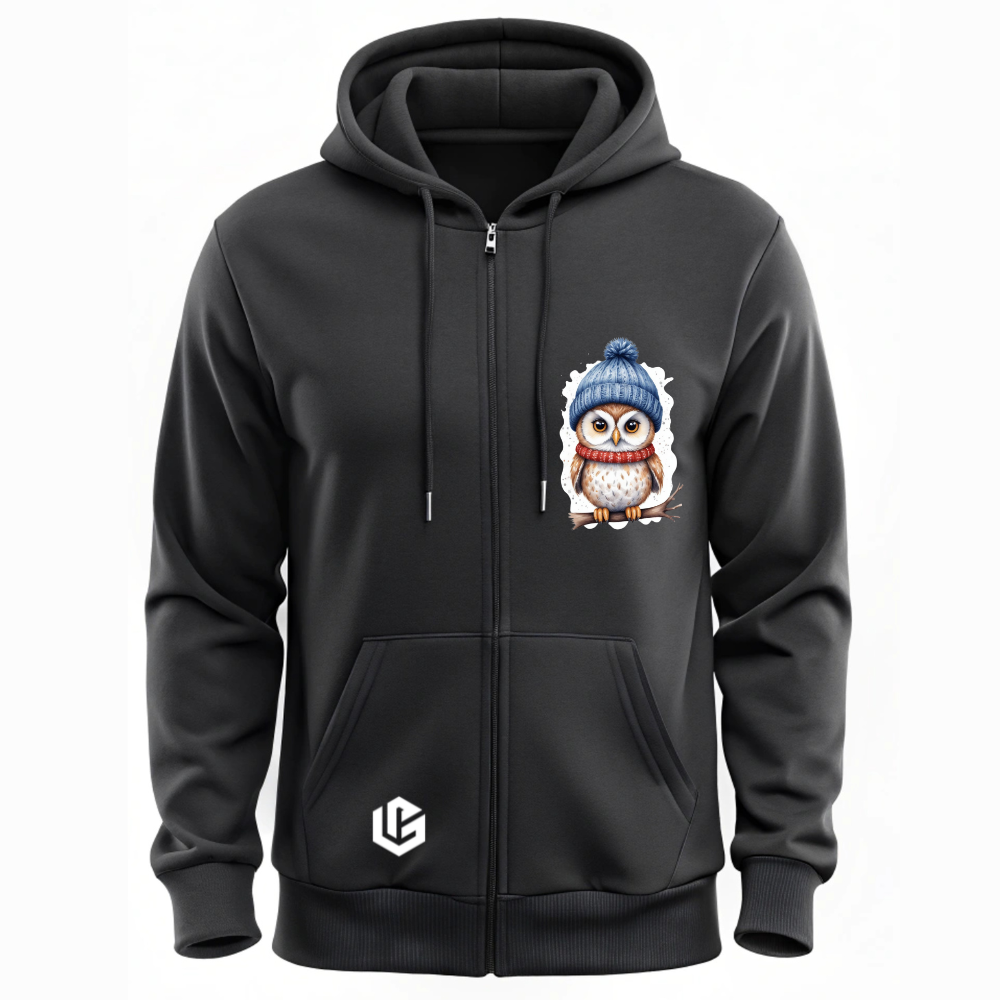 Sweatjacke "X-Mas Eule Rudi" designed by LottaLaVida