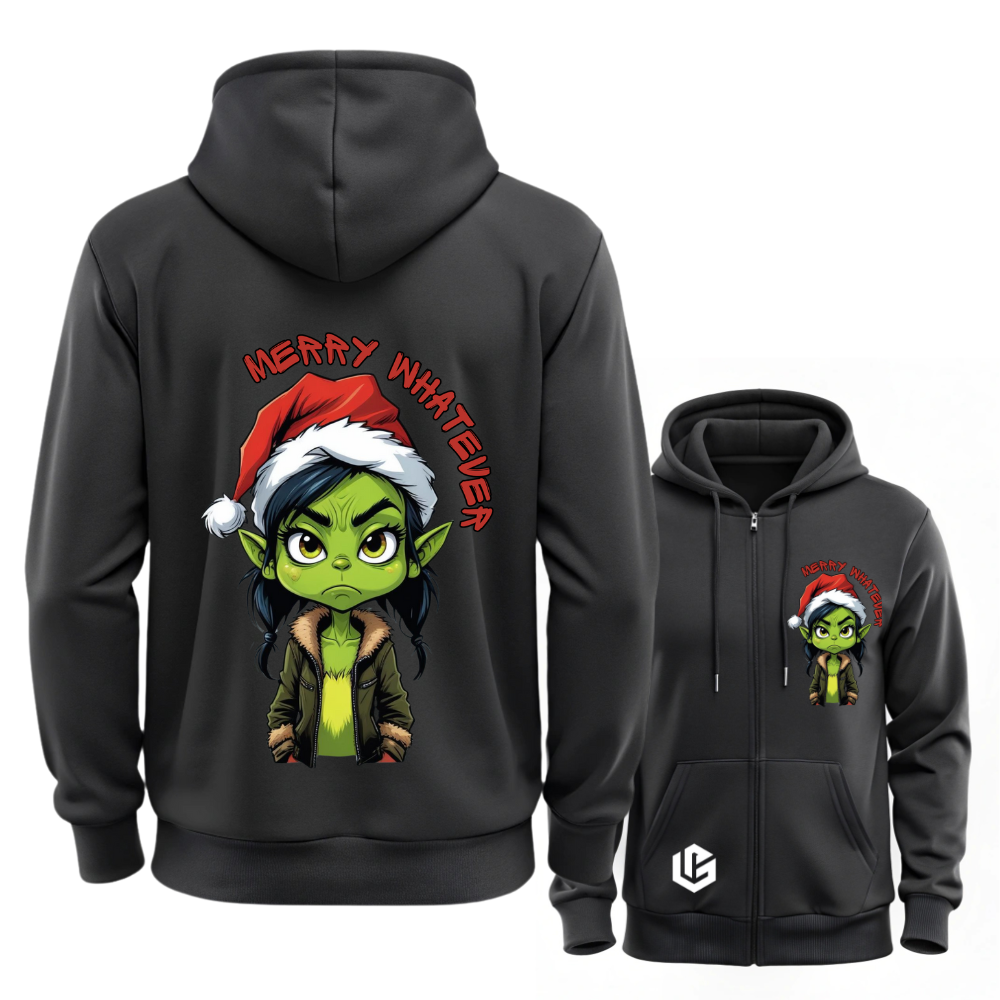 Sweatjacke "Grinch Franka" designed by LottaLaVida