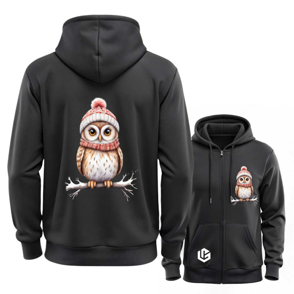 Sweatjacke "X-Mas Eule Hilde" designed by LottaLaVida