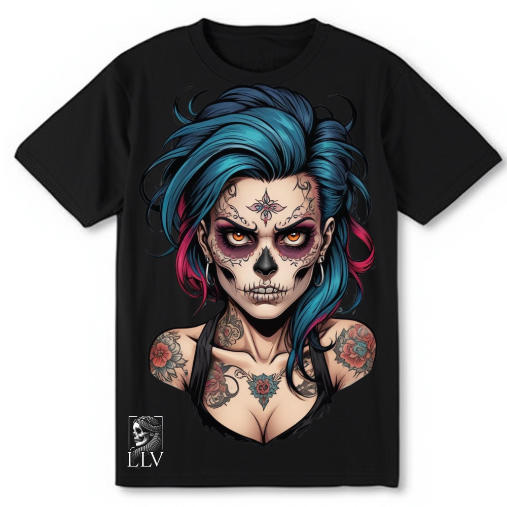Lona "Skull" T-Shirt designed by LottaLaVida