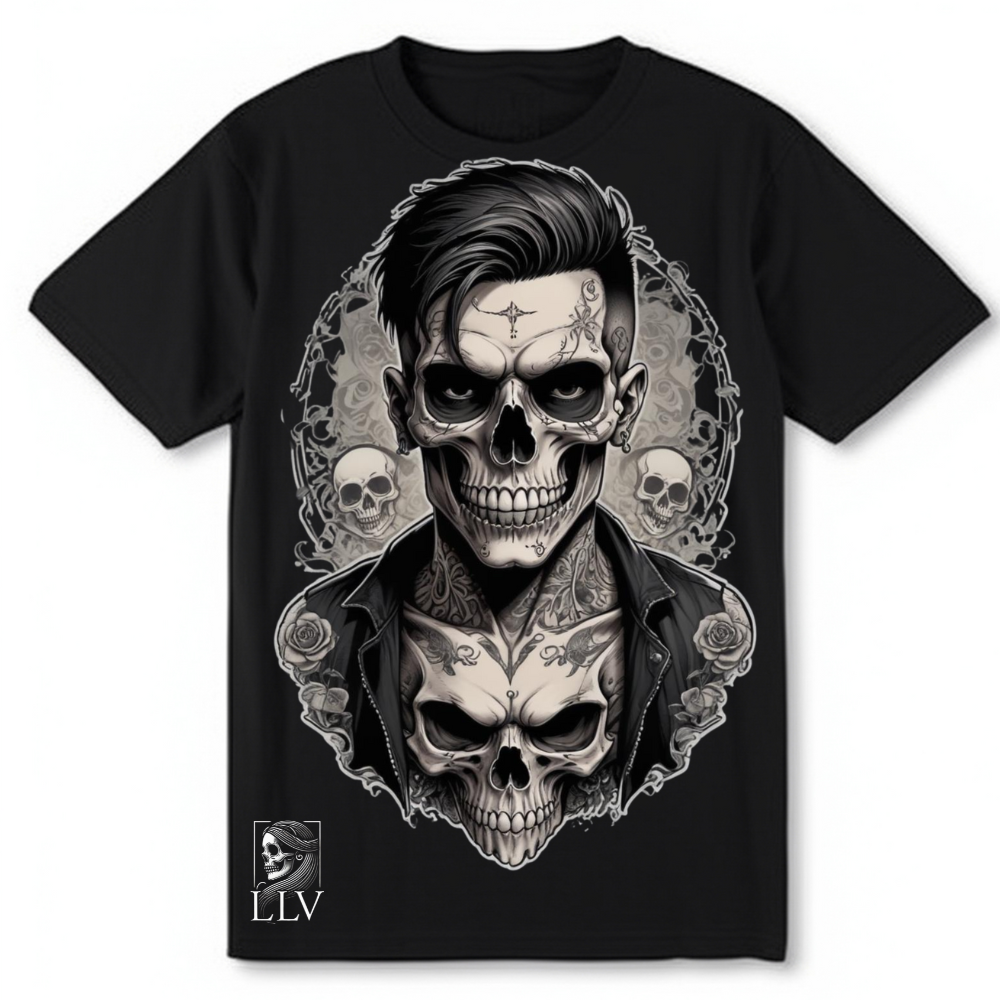 Leno "Skull" T-Shirt designed by LottaLaVida