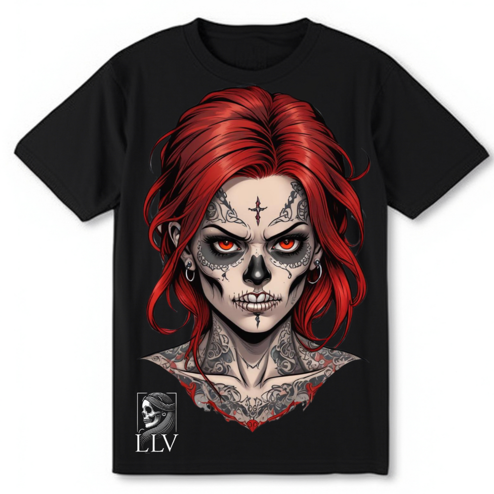 Loba "Skull" T-Shirt designed by LottaLaVida