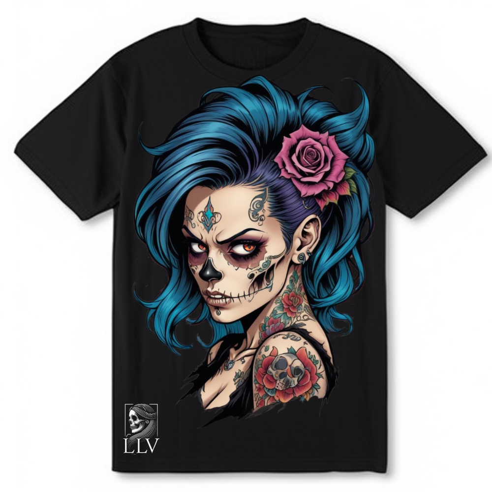Lonu "Skull" T-Shirt designed by LottaLaVida