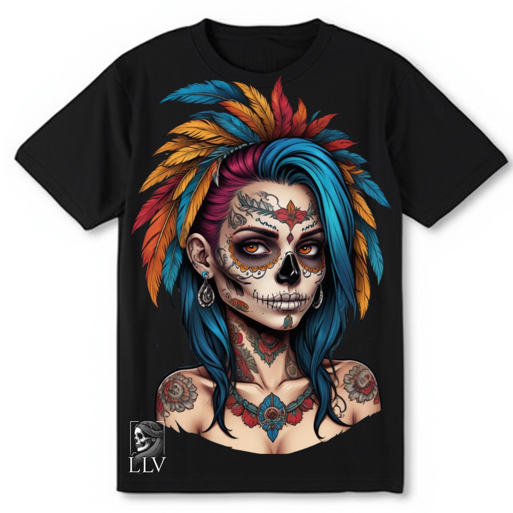 Lulu "Skull" T-Shirt designed by LottaLaVida
