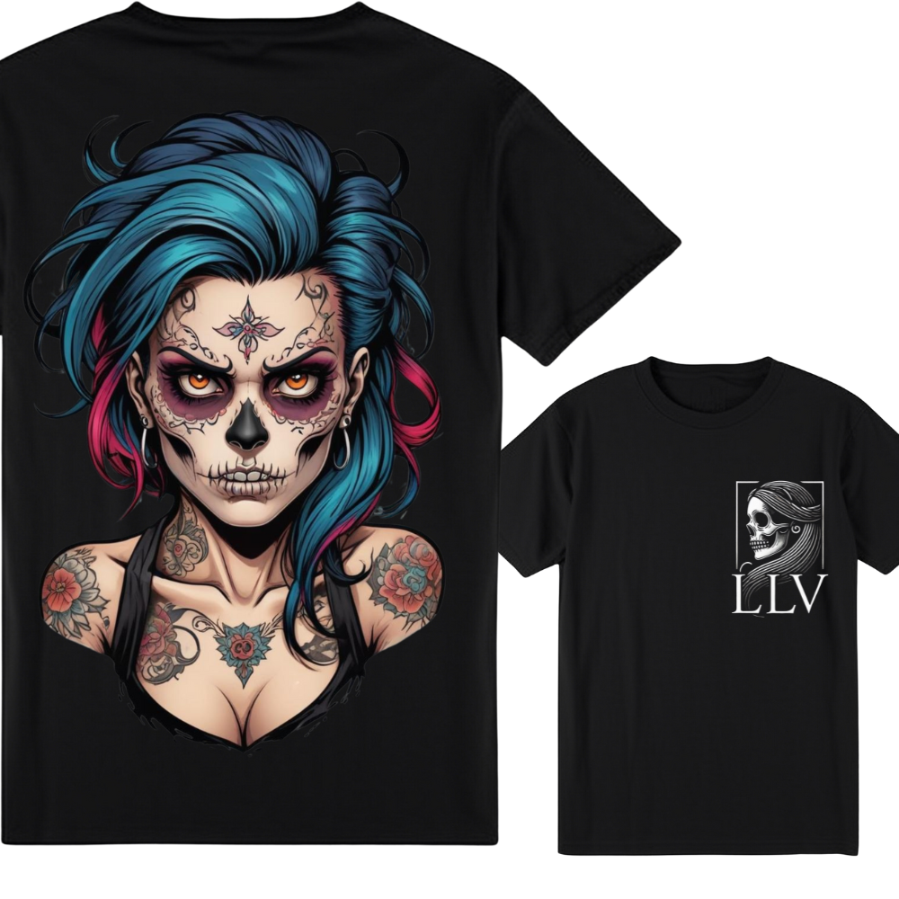 Lona "Skull" T-Shirt designed by LottaLaVida