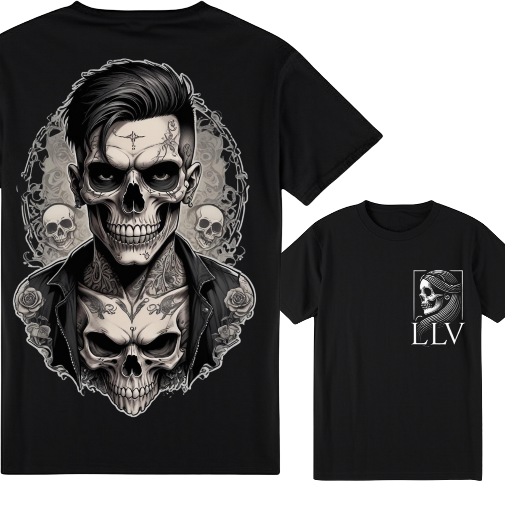 Leno "Skull" T-Shirt designed by LottaLaVida