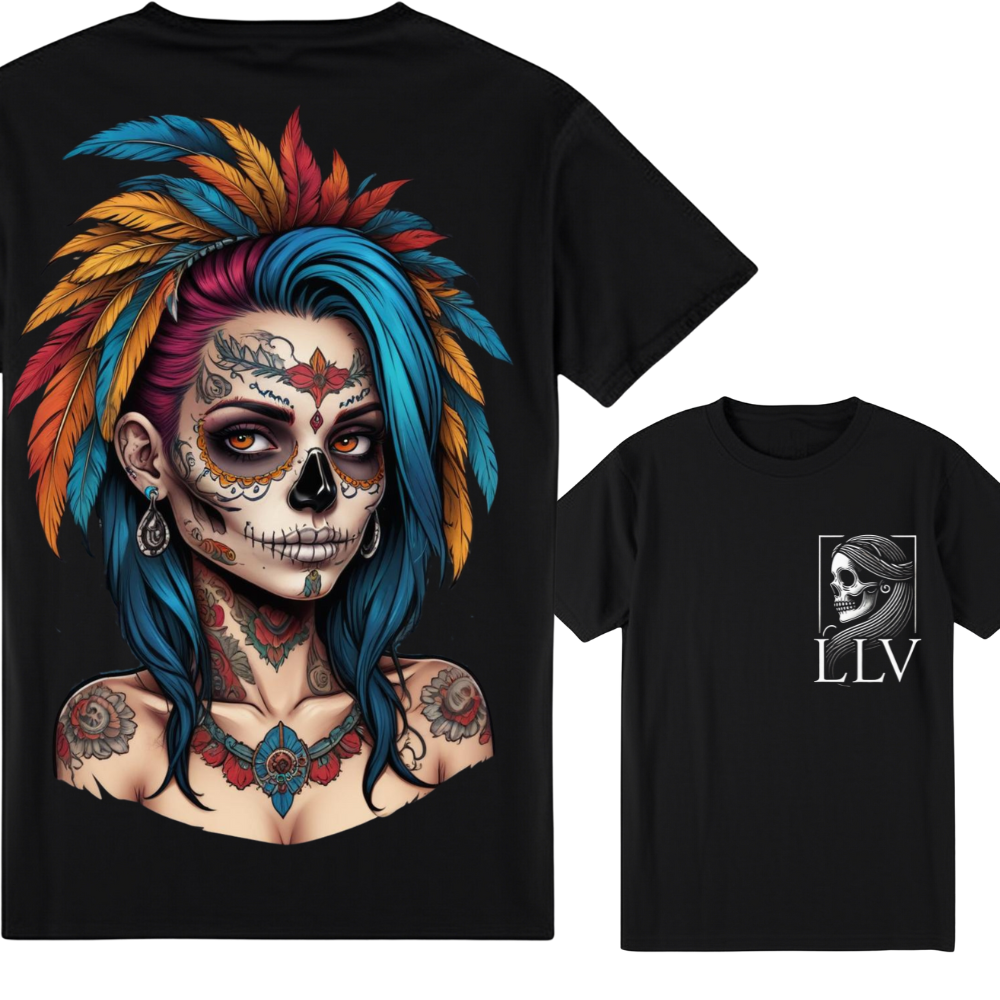 Lulu "Skull" T-Shirt designed by LottaLaVida