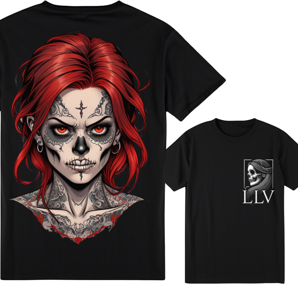 Loba "Skull" T-Shirt designed by LottaLaVida