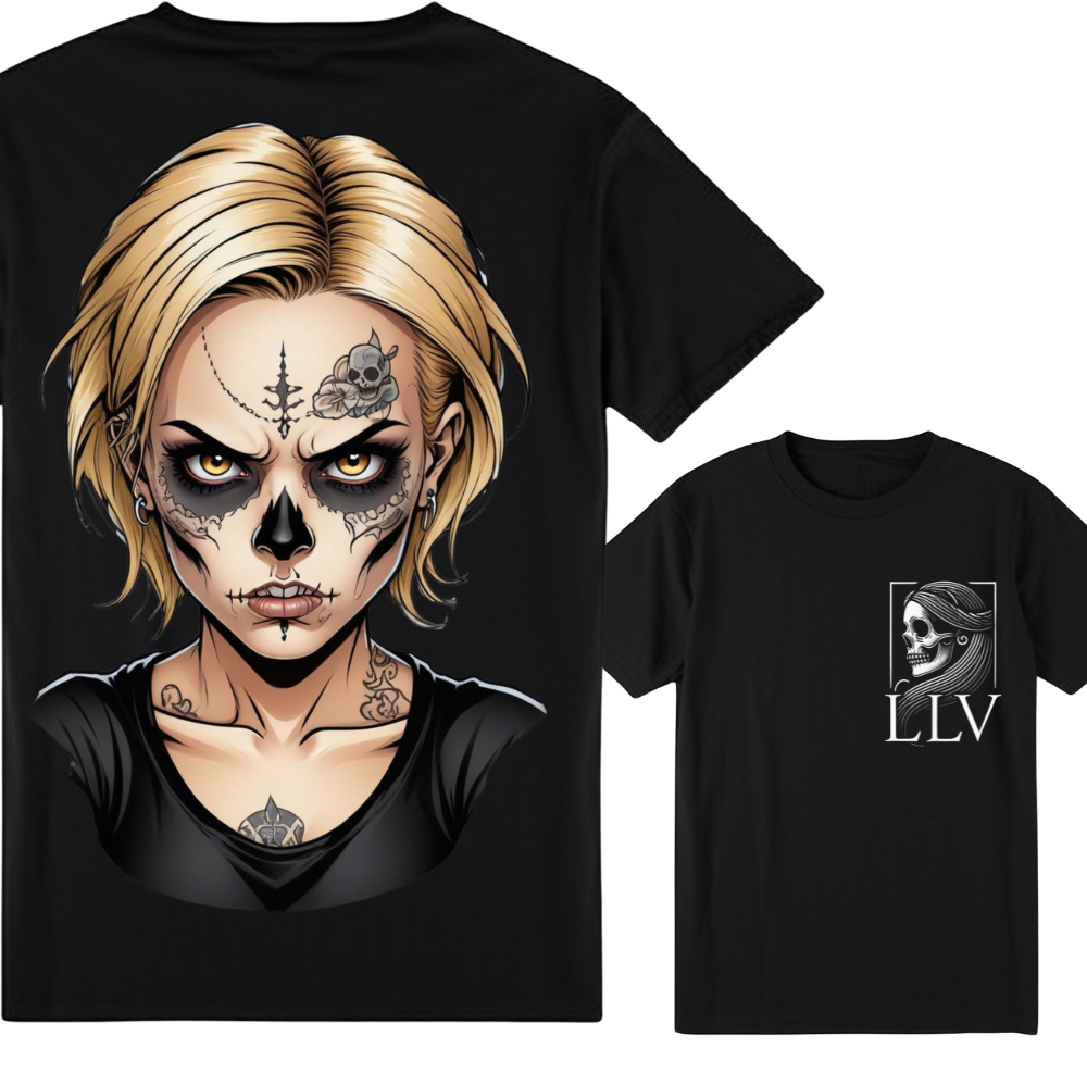 Lieschen "Skull" T-Shirt designed by LottaLaVida