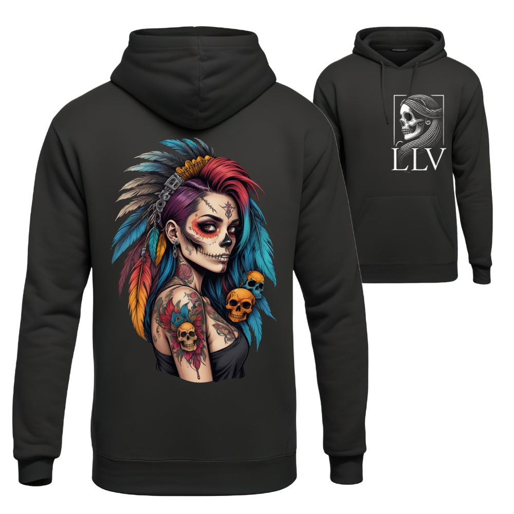 Lisu Hoodie "Skull" designed by LottaLaVida