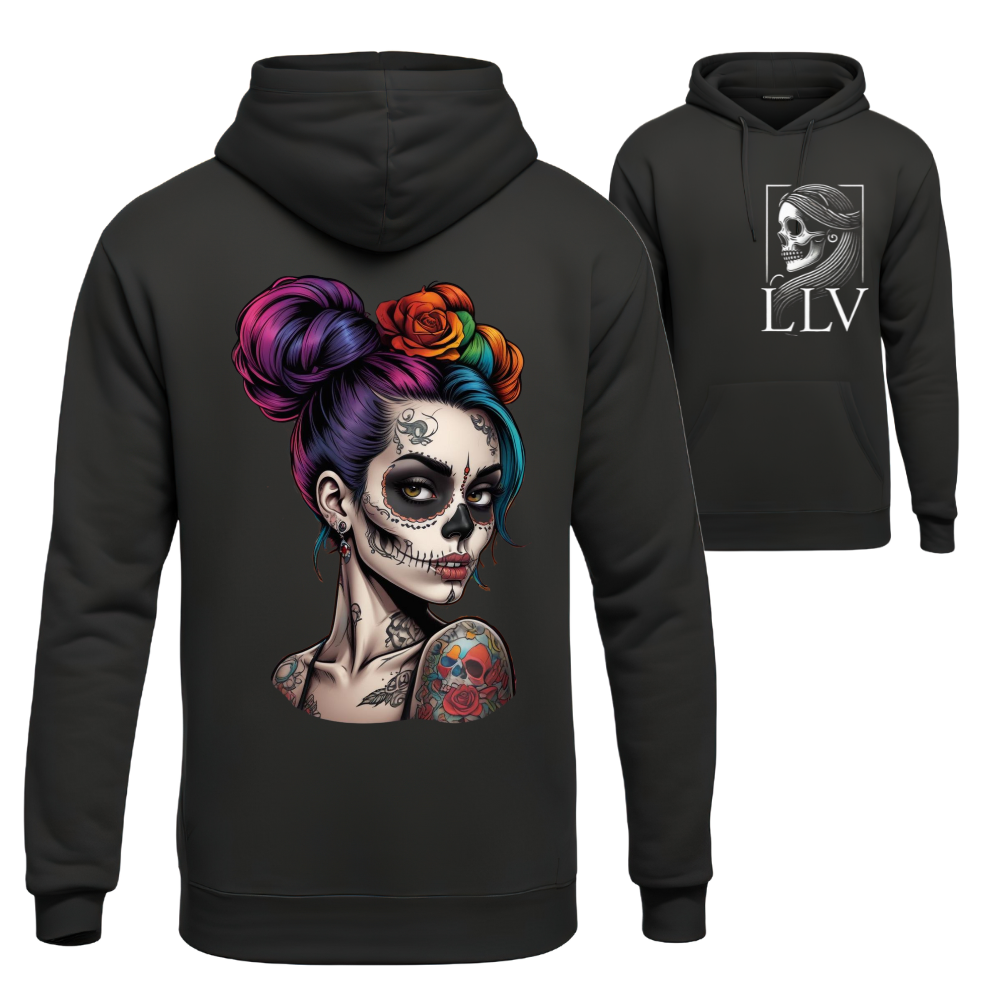 Liso Hoodie "Skull" designed by LottaLaVida