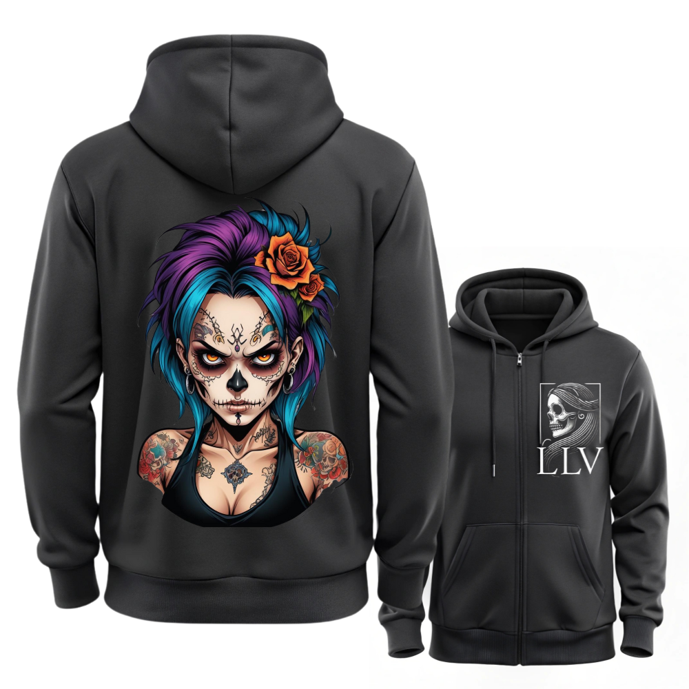 Losi Sweatjacke "Skull" designed by LottaLaVida
