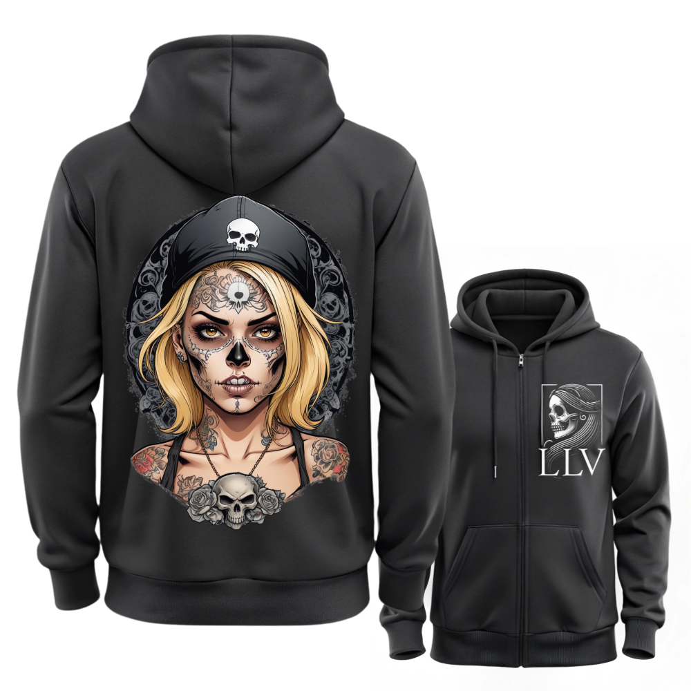 Lane Sweatjacke "Skull"designed by LottaLaVida