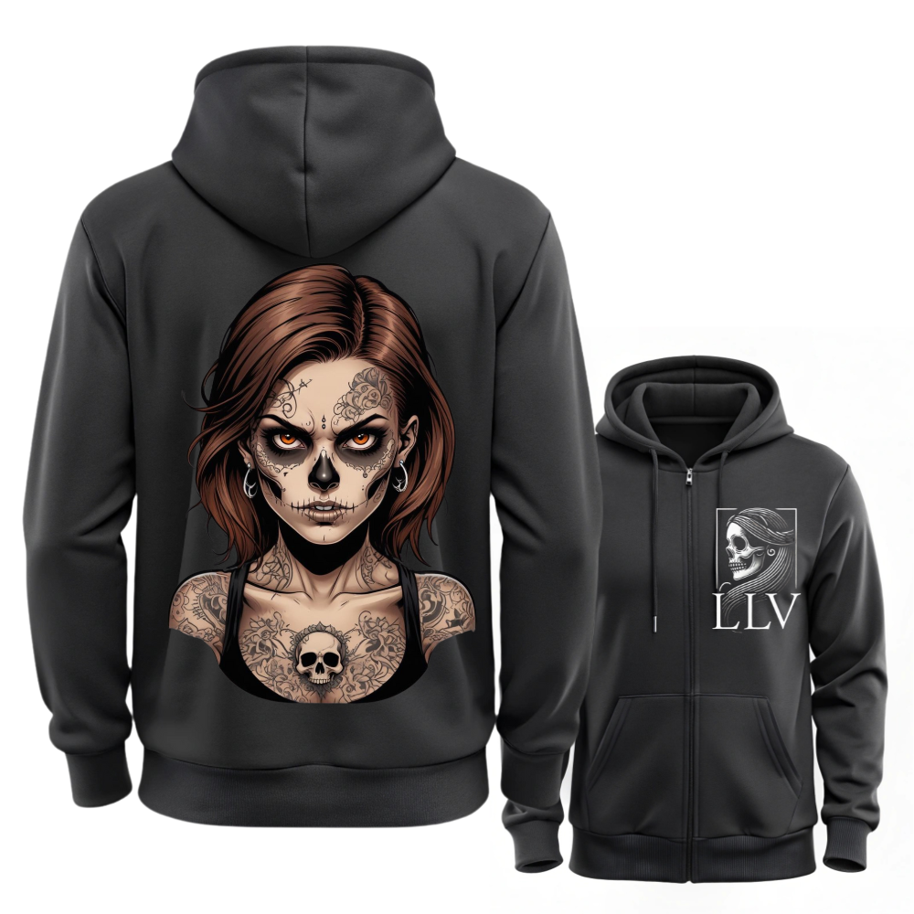 Laru Sweatjacke "Skull" designed by LottaLaVida