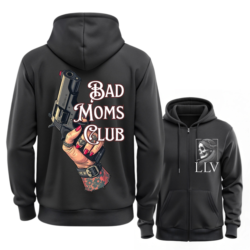 Leti Sweatjacke "Bad Moms Club" designed by LottaLaVida