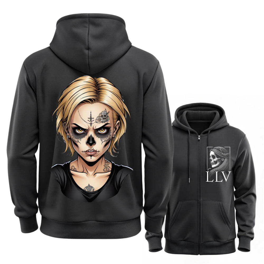 Lieschen Sweatjacke "Skull" designed by LottaLaVida
