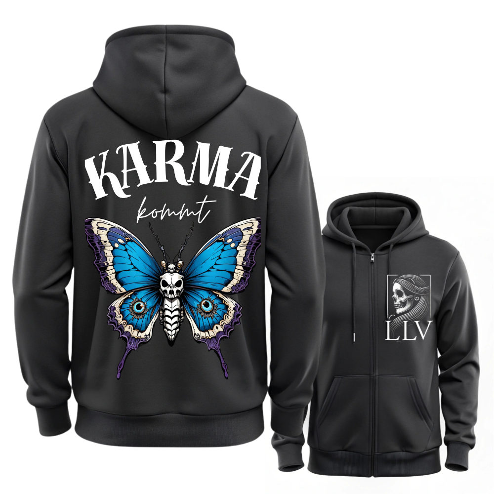 Karmabutterfly Sweatjacke designed by LottaLaVida