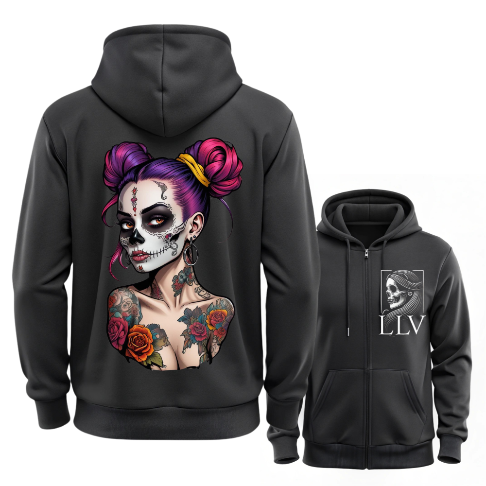 Loso Sweatjacke "Skull" designed by LottaLaVida