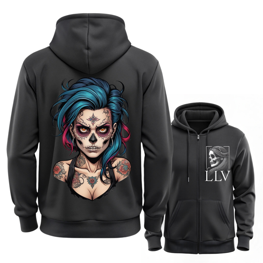 Lona Sweatjacke "Skull" designed by LottaLaVida
