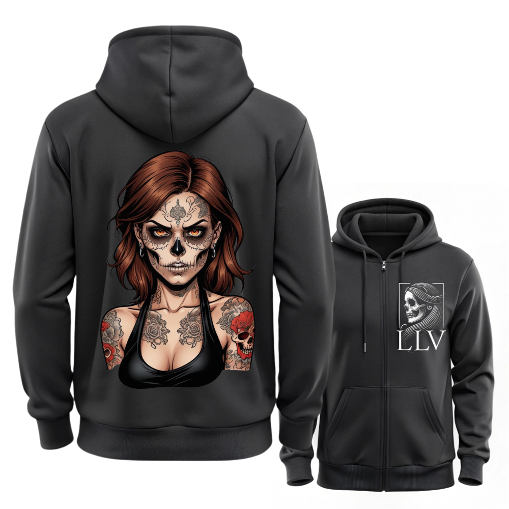 Lasy Sweatjacke "Skull" designed by LottaLaVida