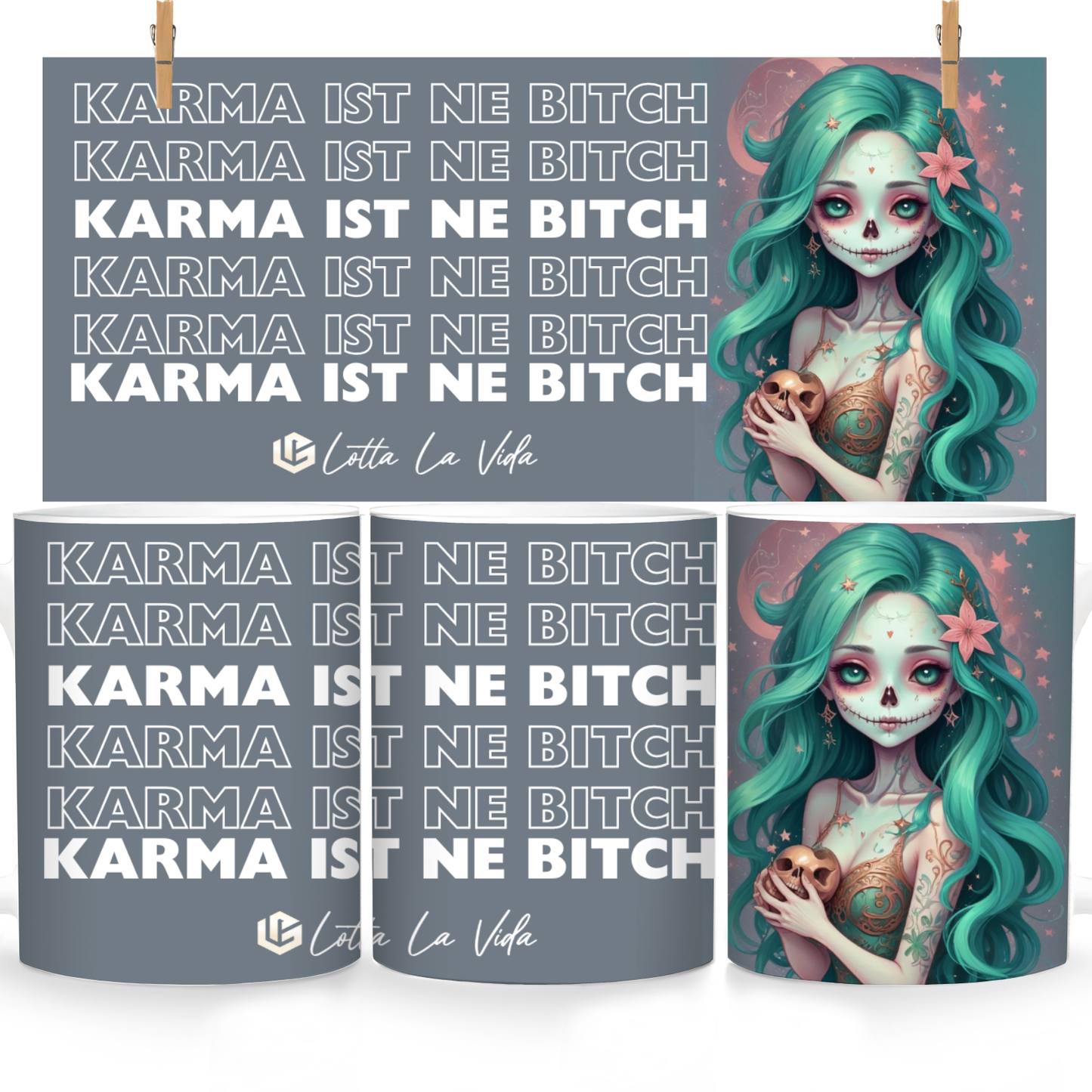 #Tasse SkullLady Karma
