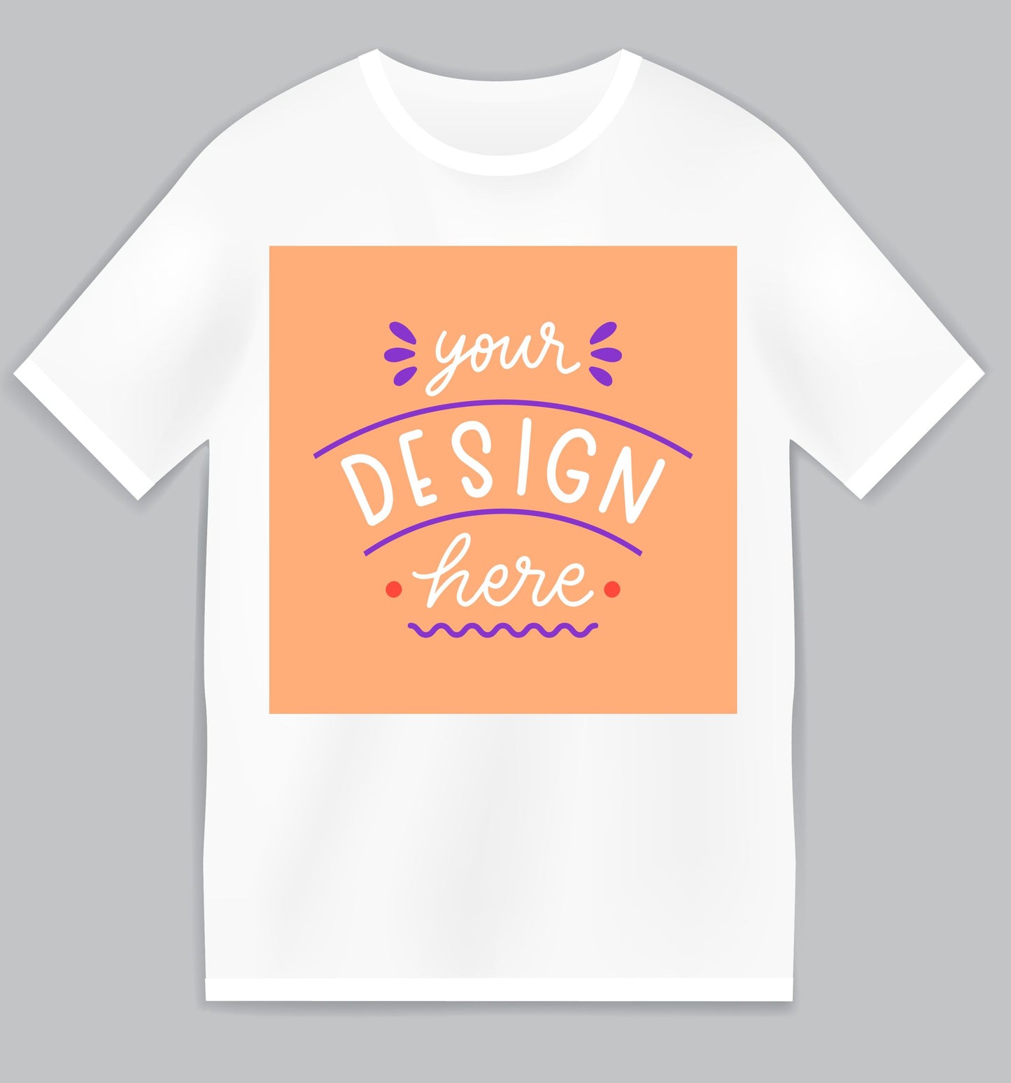 #T-Shirt mit deinem Design-weiß