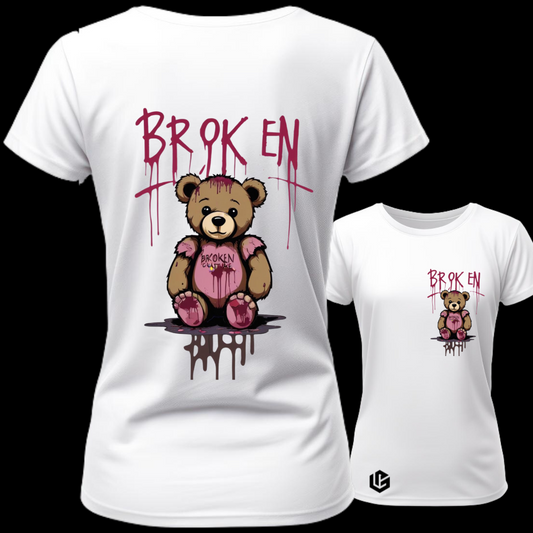 Wide Neck Tee "Broken" designed by LottaLaVida