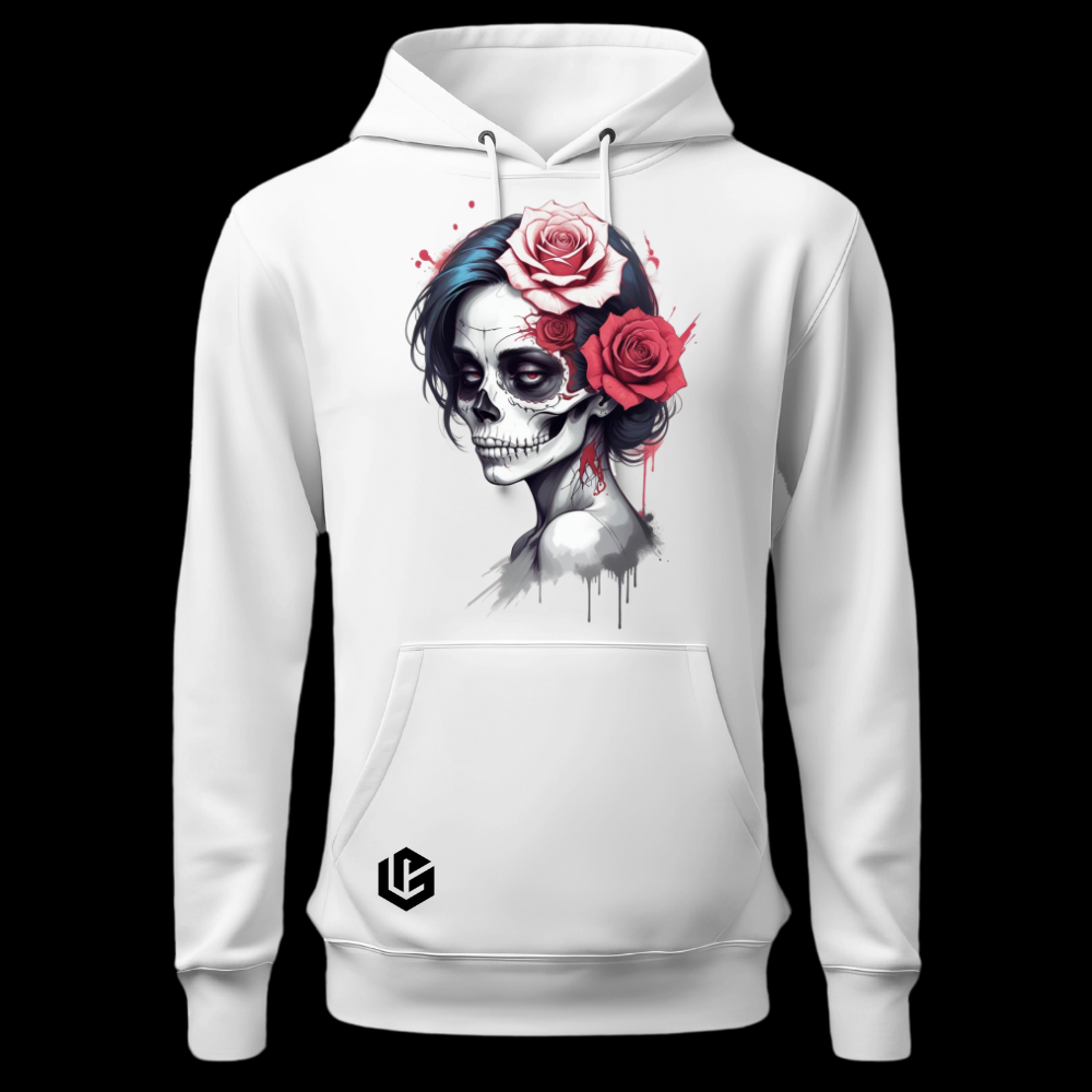 Hoodie "Skull-Lady" designed by LottaLaVida