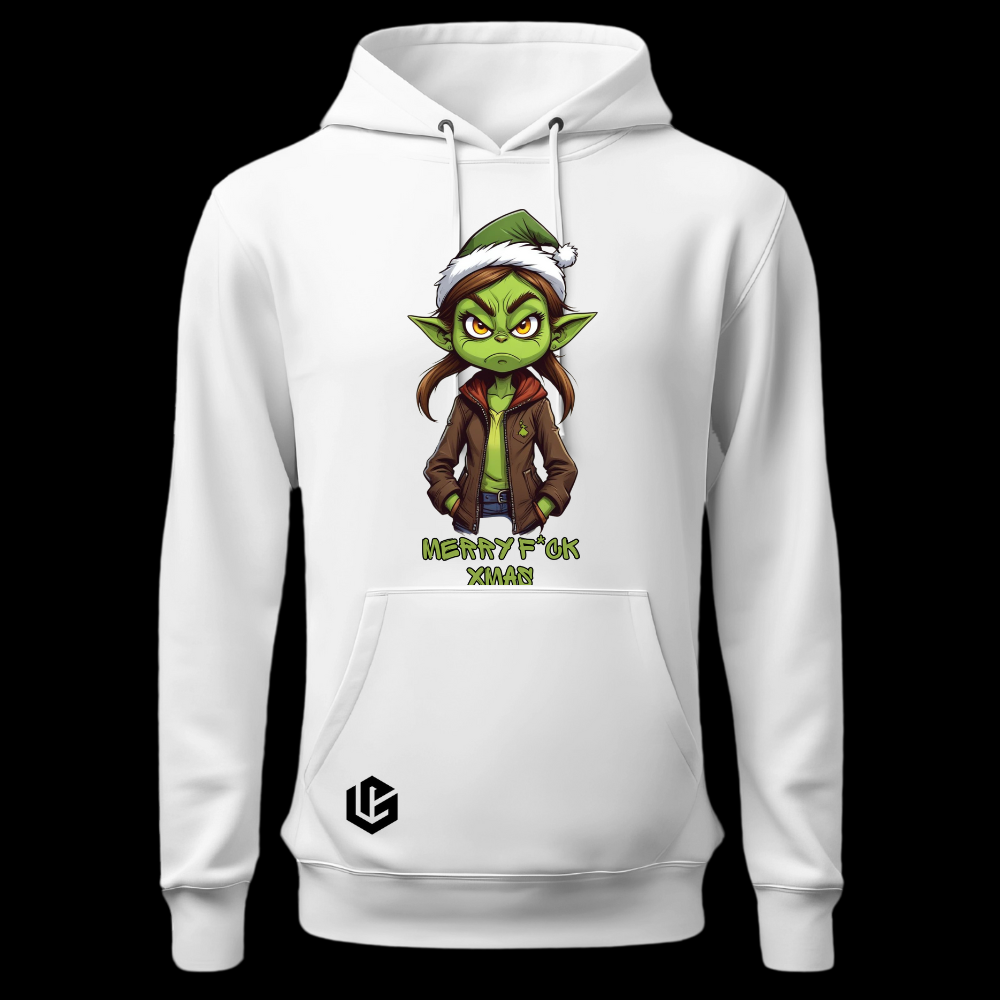 Hoodie "Grinch Dinchen" designed by LottaLaVida