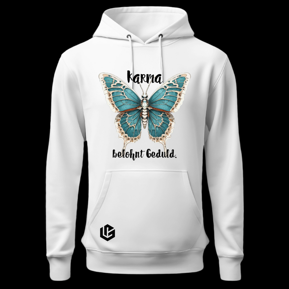 Hoodie "Karma, Geduld" designed by LottaLaVida