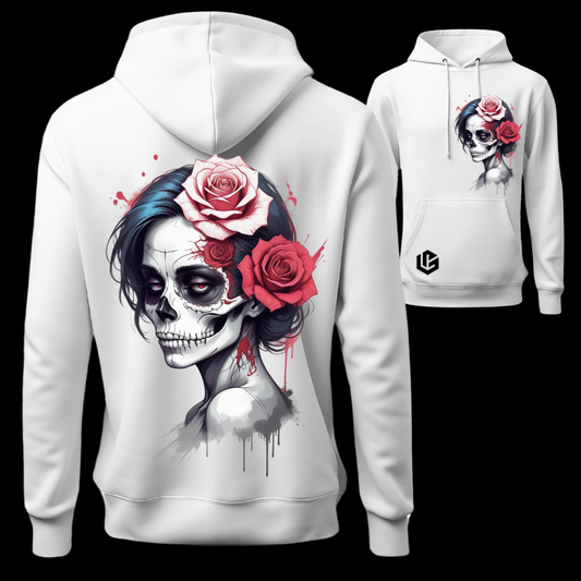 Hoodie "Skull-Lady" designed by LottaLaVida