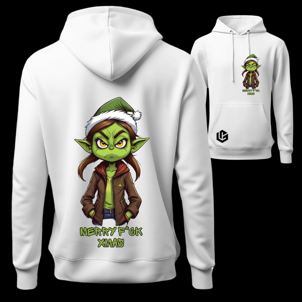 Hoodie "Grinch Dinchen" designed by LottaLaVida