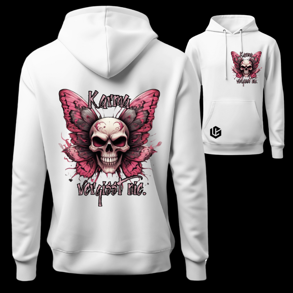 Hoodie "Karma vergisst nicht " designed by LottaLaVida