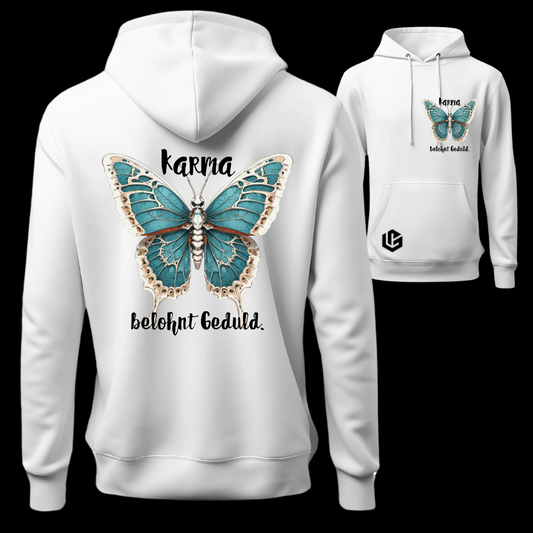 Hoodie "Karma, Geduld" designed by LottaLaVida