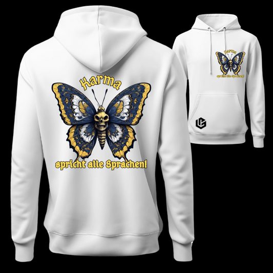 Hoodie "Karma, Sprachen" designed by LottaLaVida