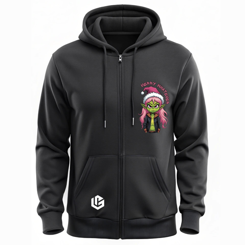 Sweatjacke "Grinch Pinki" designed by LottaLaVida