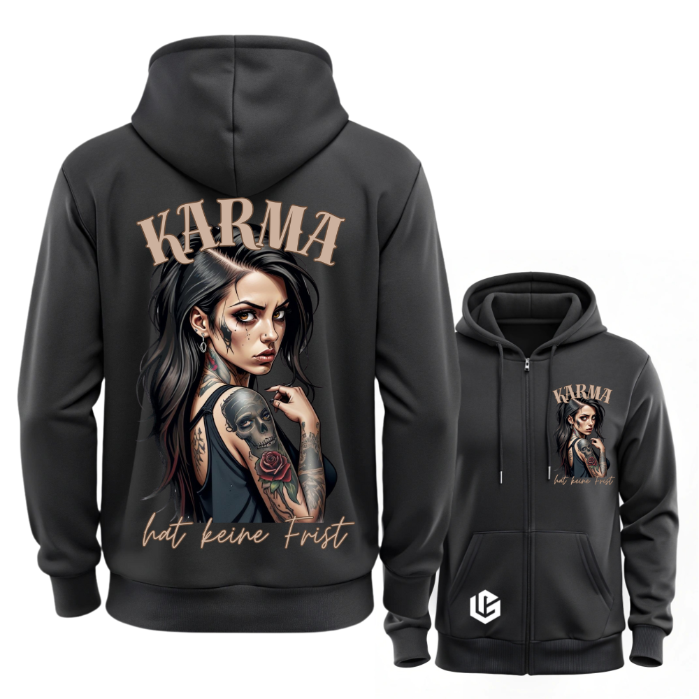 Sweatjacke "Karma" designed by LottaLaVida