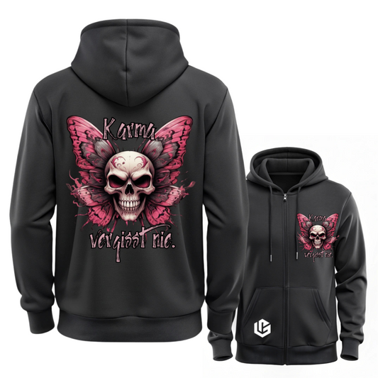 Sweatjacke "Karma vergisst nicht" designed by LottaLaVida