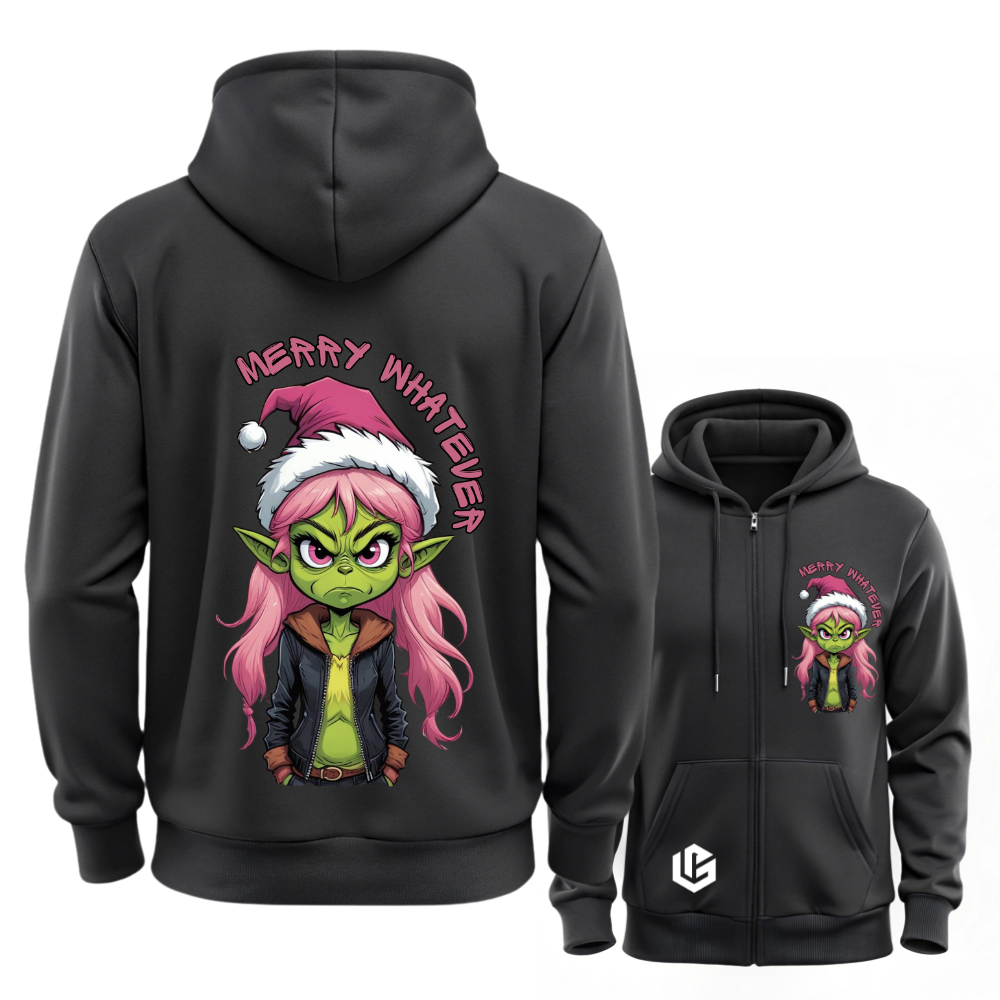 Sweatjacke "Grinch Pinki" designed by LottaLaVida