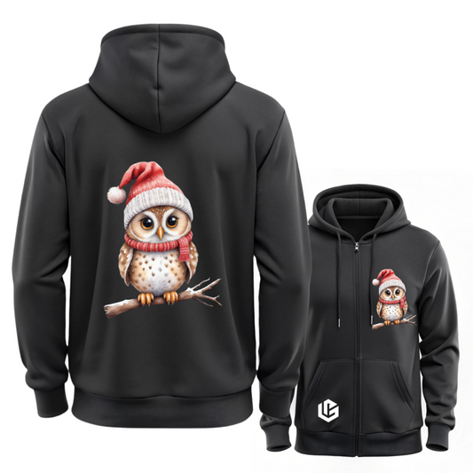 Sweatjacke "X-Mas Eule Heike" designed by LottaLaVida