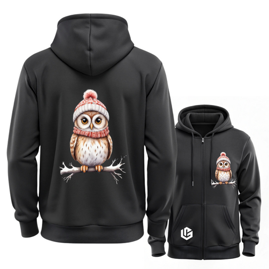 Sweatjacke "X-Mas Eule Hilde" designed by LottaLaVida