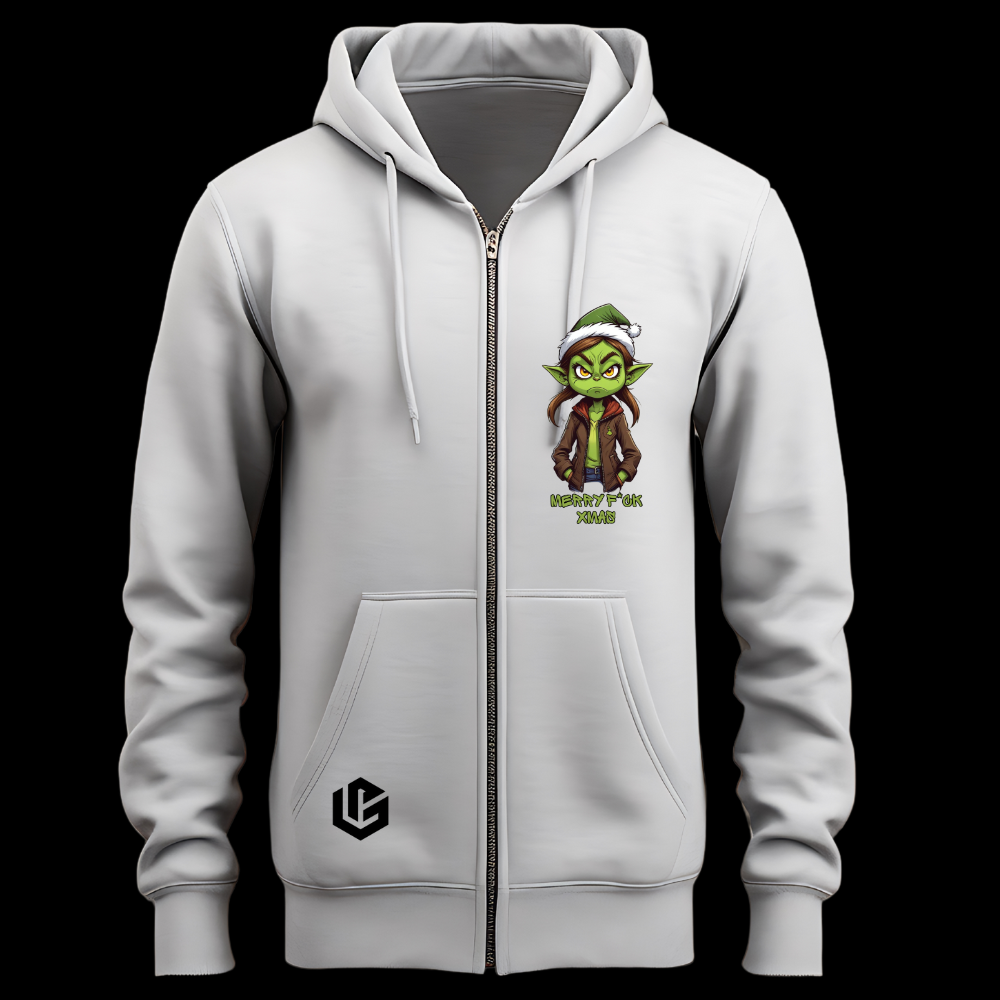 Sweatjacke "Grinch Dinchen" designed by LottaLaVida