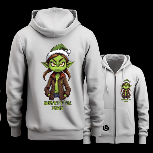 Sweatjacke "Grinch Dinchen" designed by LottaLaVida