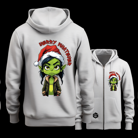 Sweatjacke "Grinch Franka" designed by LottaLaVida