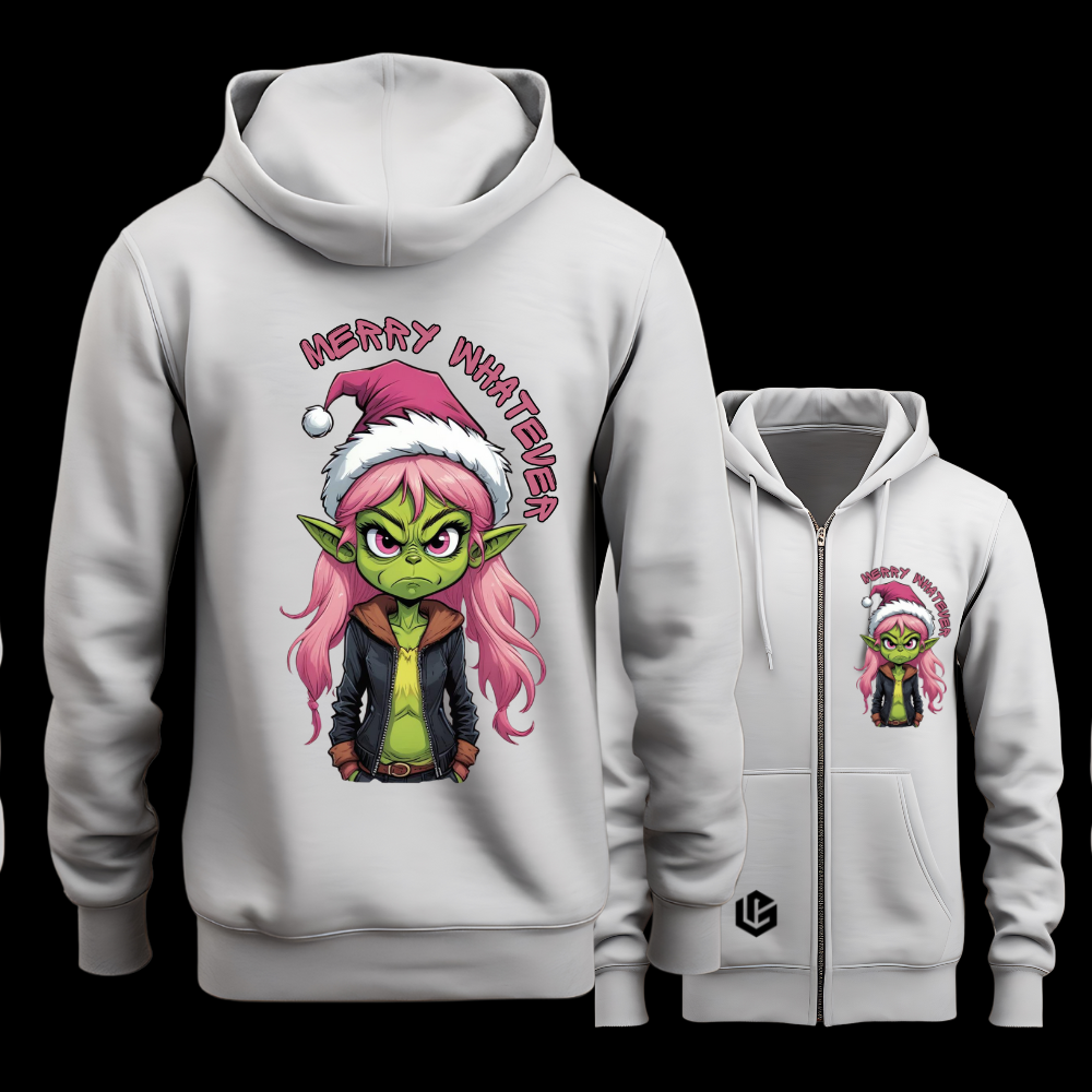 Sweatjacke "Grinch Pinki" designed by LottaLaVida