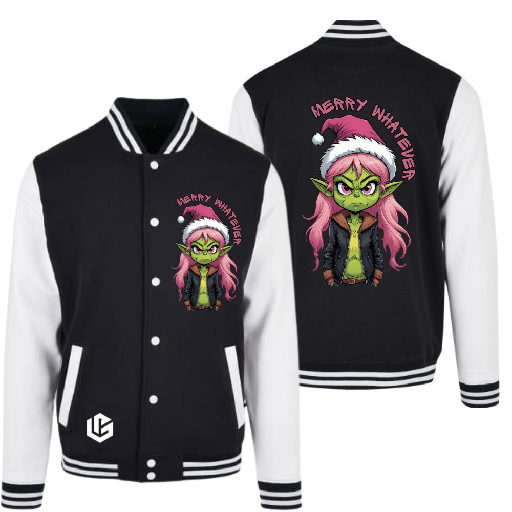 Collegejacke "Grinch Pinki" designed by LottaLaVida