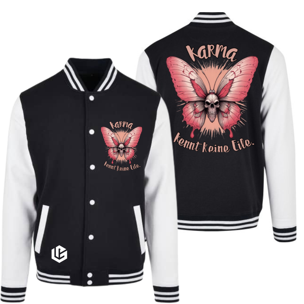 Collegejacke "Karma, keine Eile " designed by LottaLaVida